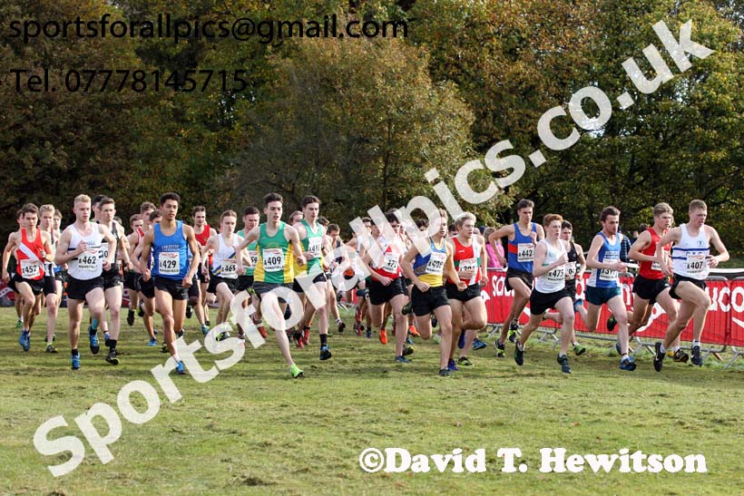 Mens junior National Cross Country Relay, Berry Hill Park, Mansfield. Photo:  David T. Hewitson/Sports for All Pics